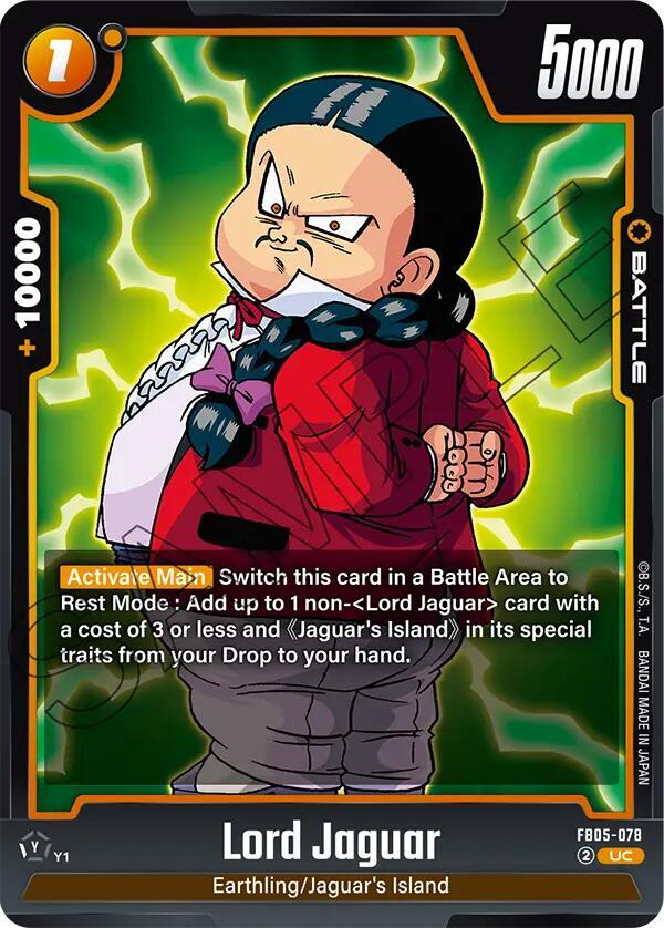 Lord Jaguar FB05-078 card from New Adventure