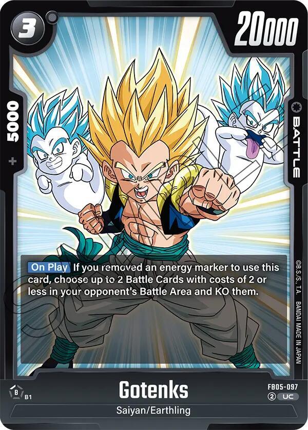 Gotenks FB05-097 card from New Adventure