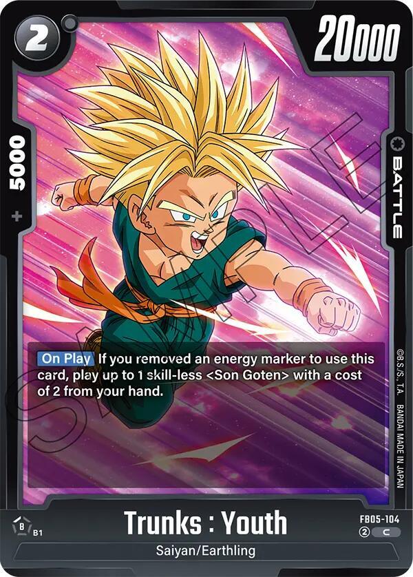 Trunks : Youth FB05-104 card from New Adventure