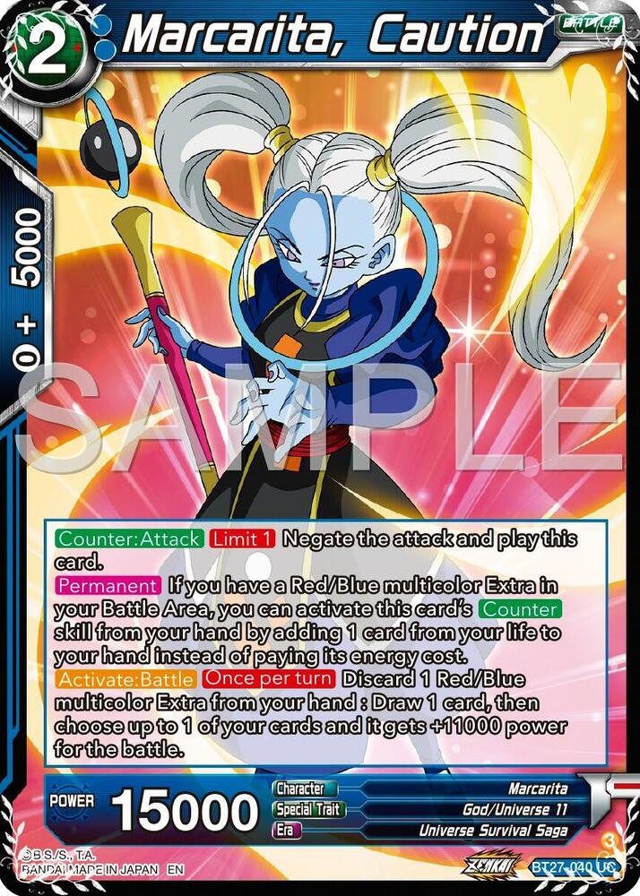 Marcarita, Caution BT27-040 card from History of Z