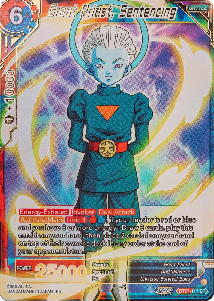 Great Priest, Sentencing BT27-117 card from History of Z