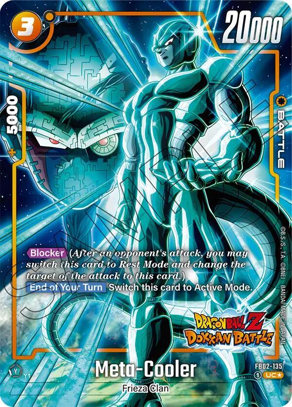 Meta-Cooler (Dragon Ball Z Dokkan Battle Alternate Art) FB02-135 card from Blazing Aura Alternate Art Reprints