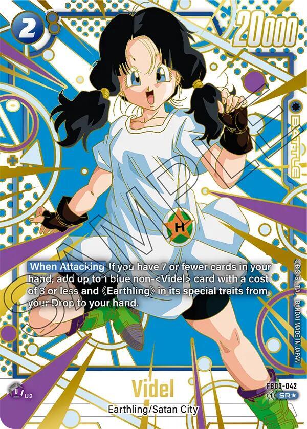 Videl (Alternate Art) FB03-042 card from Raging Roar Alternate Art Reprints