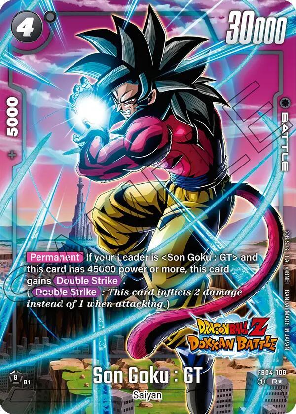 Son Goku : GT (Dragon Ball Z Dokkan Battle Alternate Art) FB04-109 card from Ultra Limit Alternate Art Reprints
