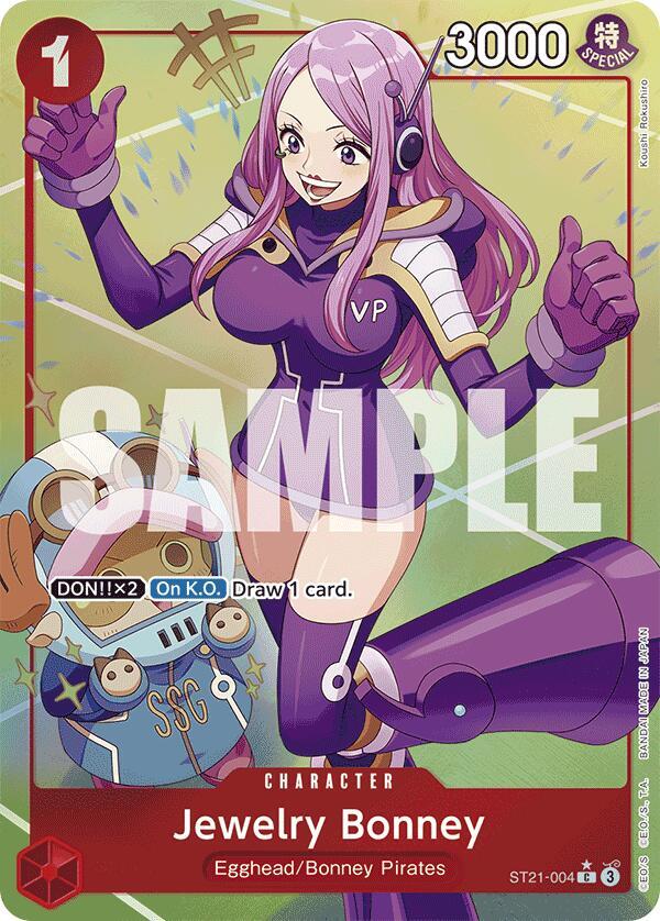 Jewelry Bonney (Parallel) ST21-004 card from Starter Deck EX: Gear 5