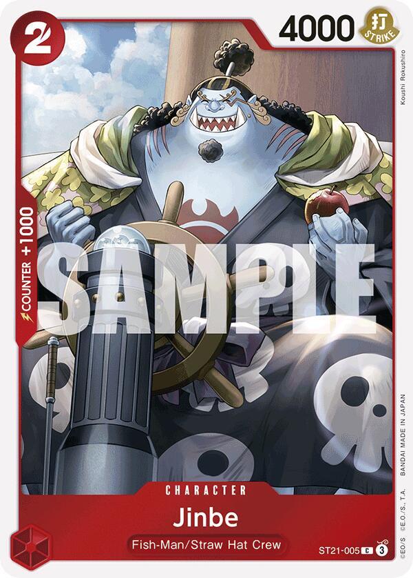 Jinbe ST21-005 card from Starter Deck EX: Gear 5
