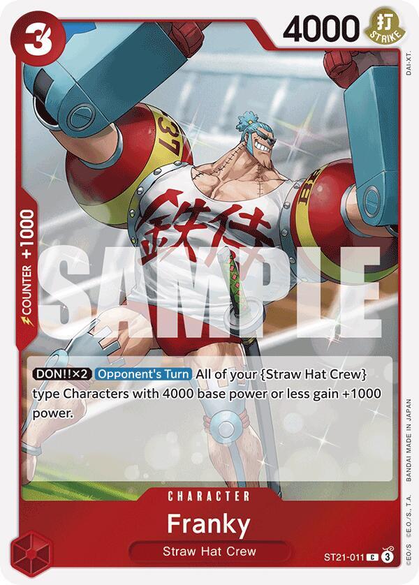 Franky ST21-011 card from Starter Deck EX: Gear 5