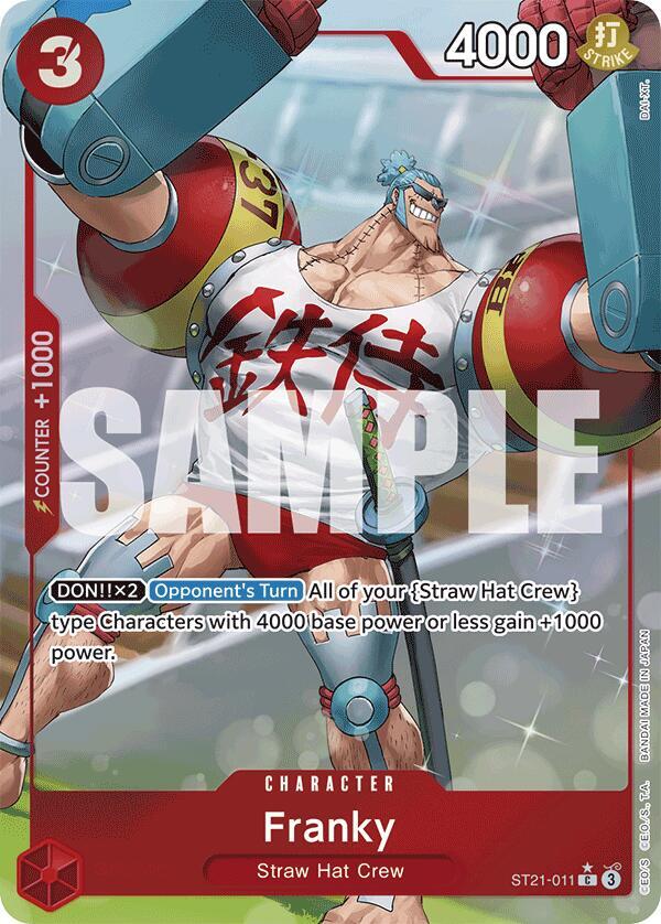 Franky (Parallel) ST21-011 card from Starter Deck EX: Gear 5