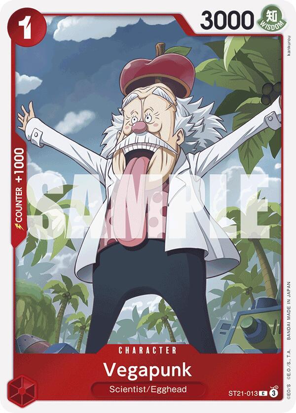Vegapunk ST21-013 card from Starter Deck EX: Gear 5