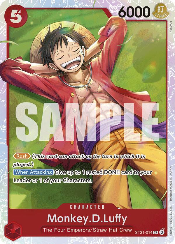 Monkey.D.Luffy ST21-014 card from Starter Deck EX: Gear 5