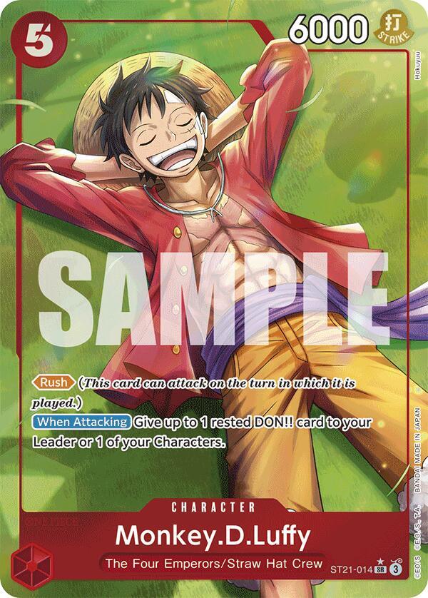 Monkey.D.Luffy (Parallel) ST21-014 card from Starter Deck EX: Gear 5