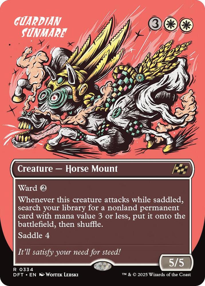 Guardian Sunmare (Borderless) 334 card from Aetherdrift