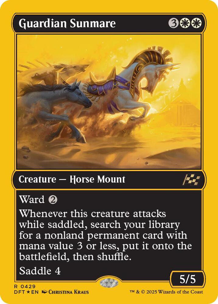 Guardian Sunmare (First-Place Foil) 429 card from Aetherdrift