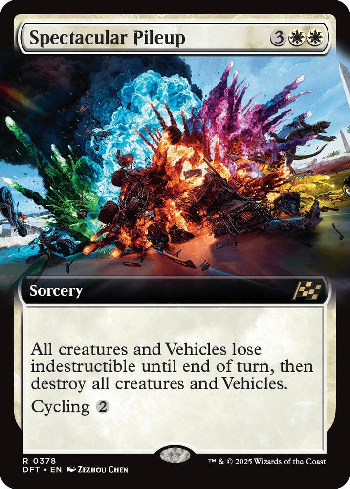 Spectacular Pileup (Extended Art) 378 card from Aetherdrift