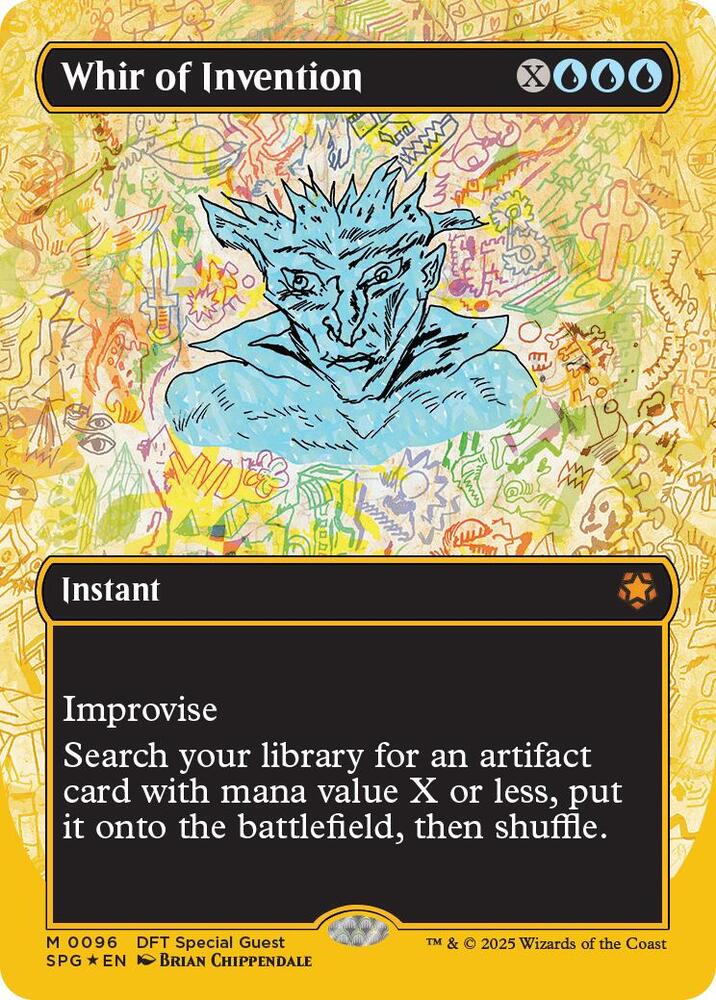 Whir of Invention (Borderless) (First-Place Foil) 96 card from Special Guests
