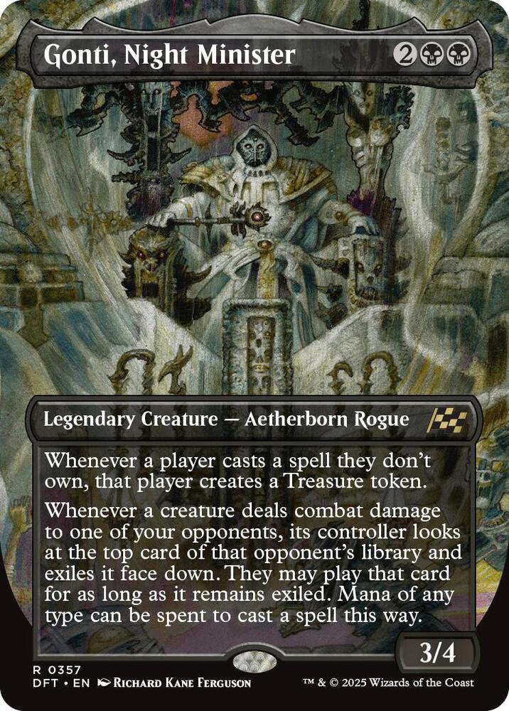 Gonti, Night Minister (Borderless) 357 card from Aetherdrift
