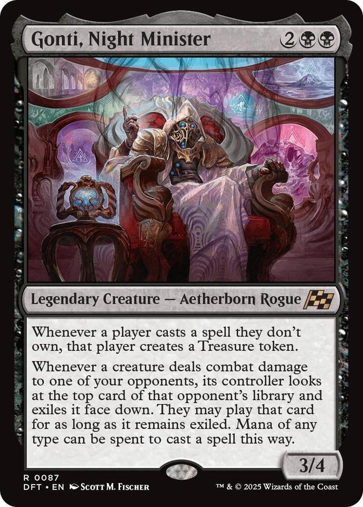 Gonti, Night Minister 87 card from Aetherdrift