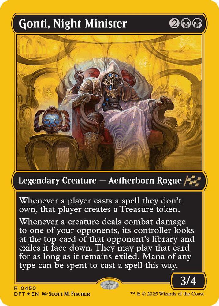 Gonti, Night Minister (First-Place Foil) 450 card from Aetherdrift