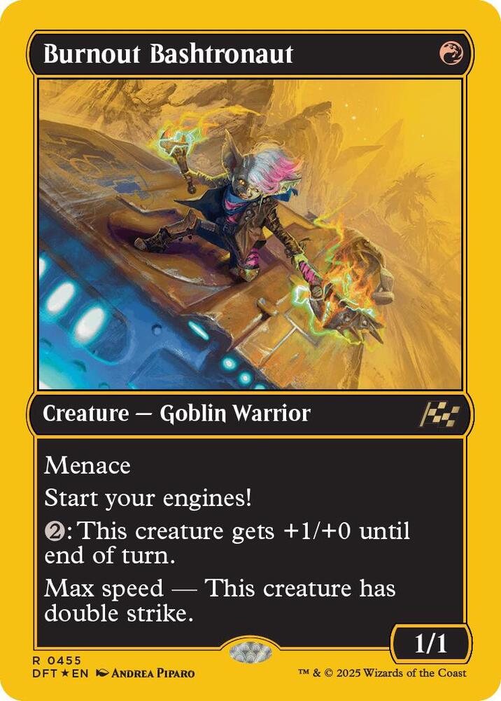 Burnout Bashtronaut (First-Place Foil) 455 card from Aetherdrift