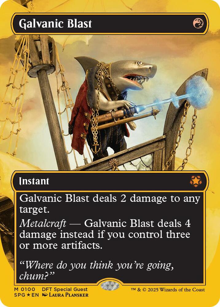 Galvanic Blast (Borderless) (First-Place Foil) 100 card from Special Guests
