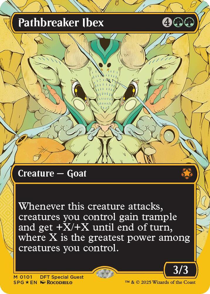 Pathbreaker Ibex (Borderless) (First-Place Foil) 101 card from Special Guests