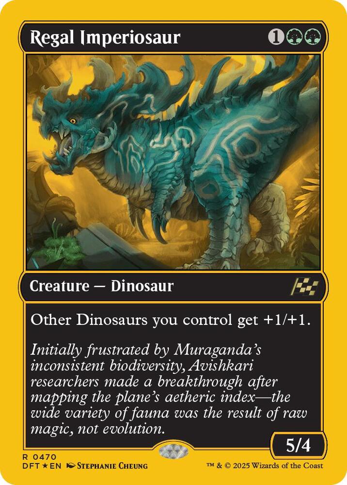 Regal Imperiosaur (First-Place Foil) 470 card from Aetherdrift