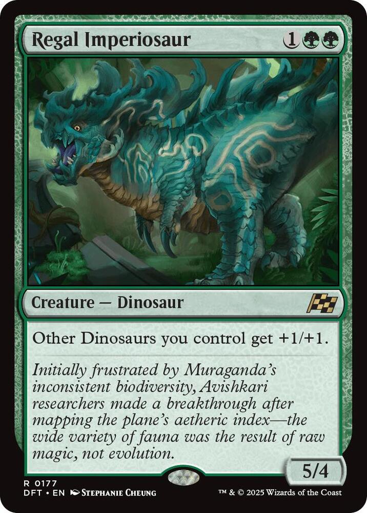 Regal Imperiosaur 177 card from Aetherdrift