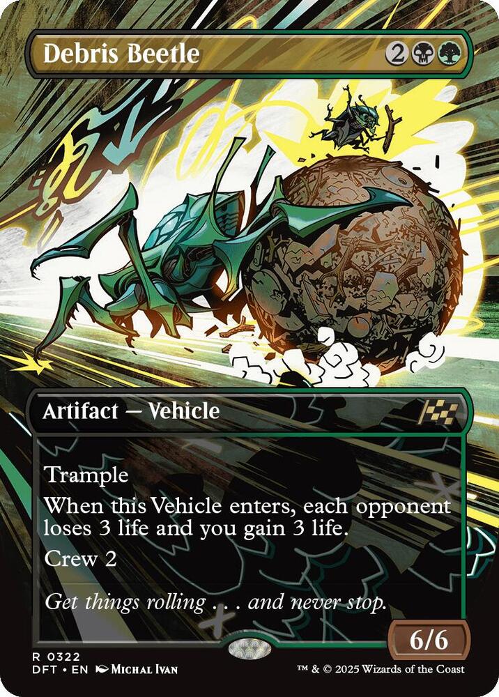 Debris Beetle (Borderless) 322 card from Aetherdrift