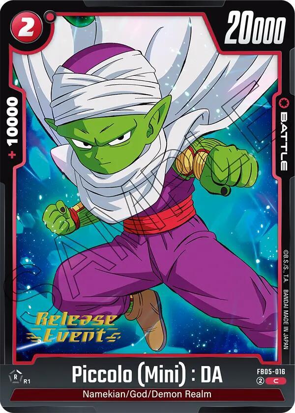 Piccolo (Mini) : DA FB05-016 card from New Adventure Release Event Cards
