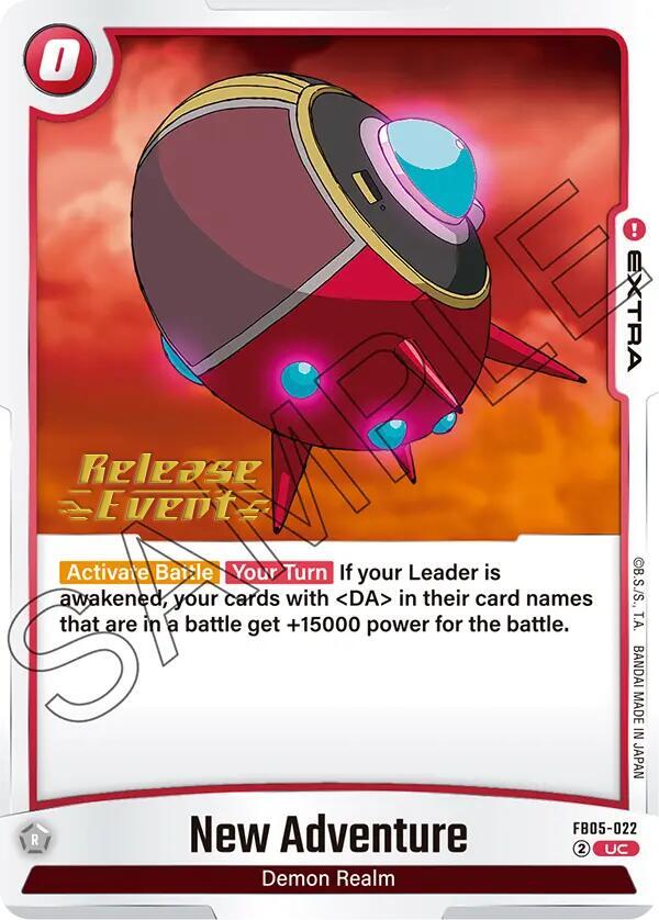 New Adventure FB05-022 card from New Adventure Release Event Cards