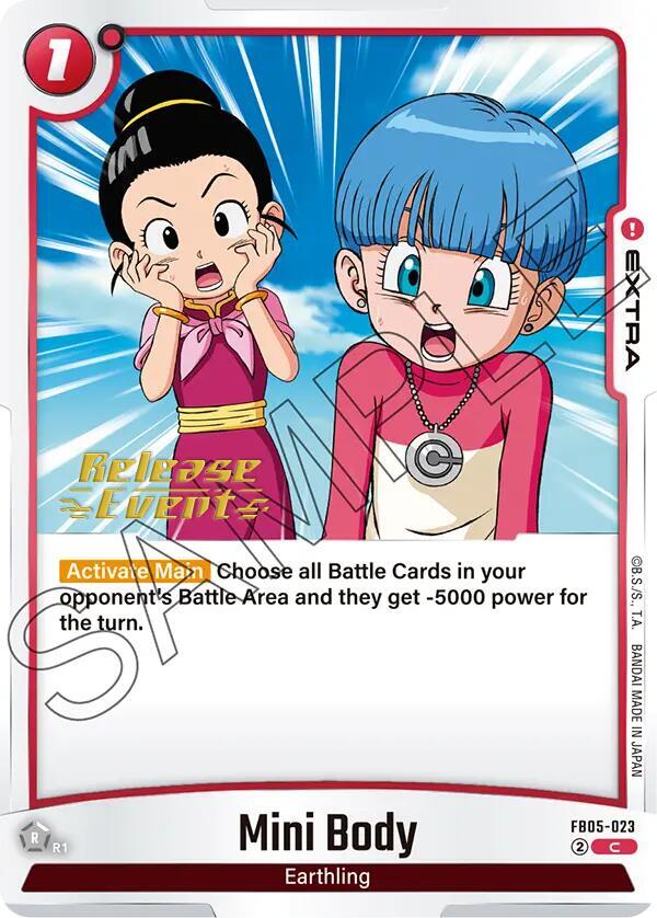 Mini Body FB05-023 card from New Adventure Release Event Cards