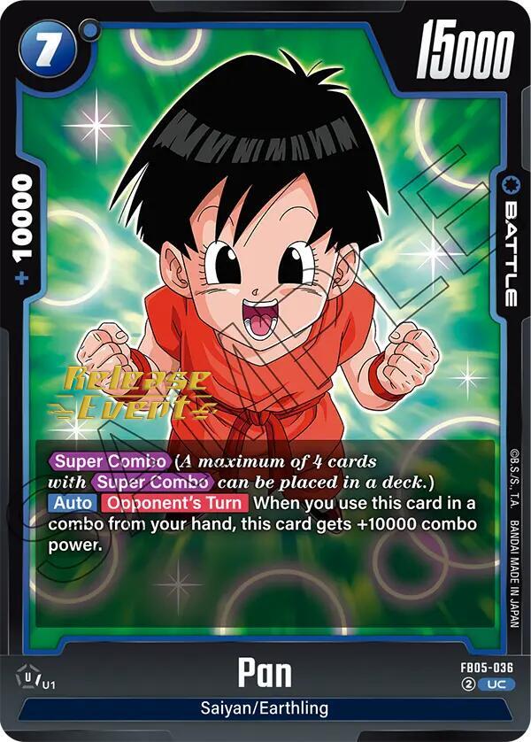Pan FB05-036 card from New Adventure Release Event Cards