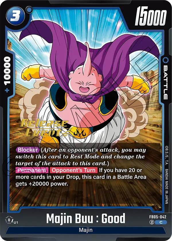 Majin Buu : Good FB05-042 card from New Adventure Release Event Cards