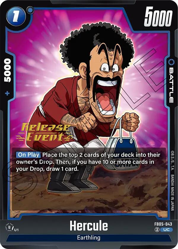 Hercule FB05-043 card from New Adventure Release Event Cards