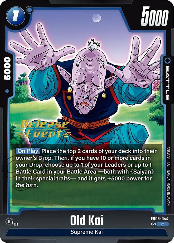 Old Kai FB05-044 card from New Adventure Release Event Cards