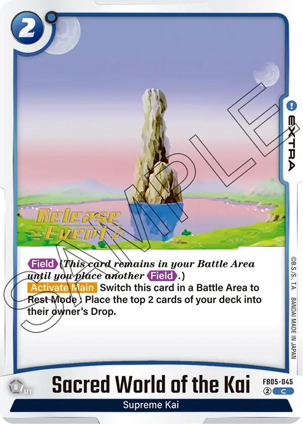 Sacred World of the Kai FB05-045 card from New Adventure Release Event Cards