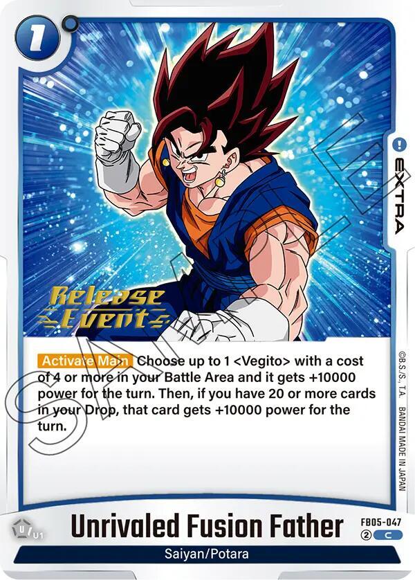 Unrivaled Fusion Father FB05-047 card from New Adventure Release Event Cards