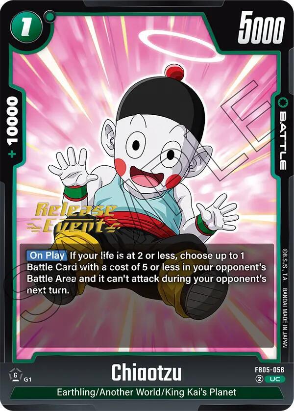 Chiaotzu FB05-056 card from New Adventure Release Event Cards
