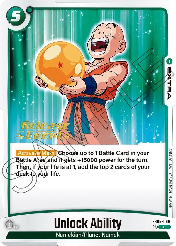 Unlock Ability FB05-068 card from New Adventure Release Event Cards