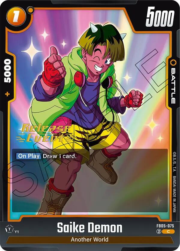 Saike Demon FB05-075 card from New Adventure Release Event Cards