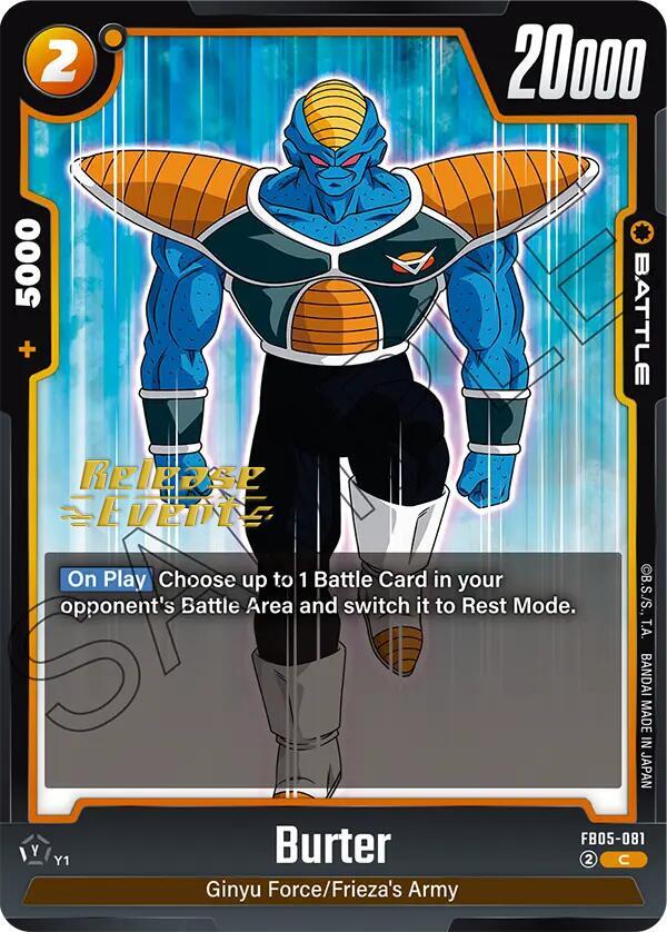 Burter FB05-081 card from New Adventure Release Event Cards
