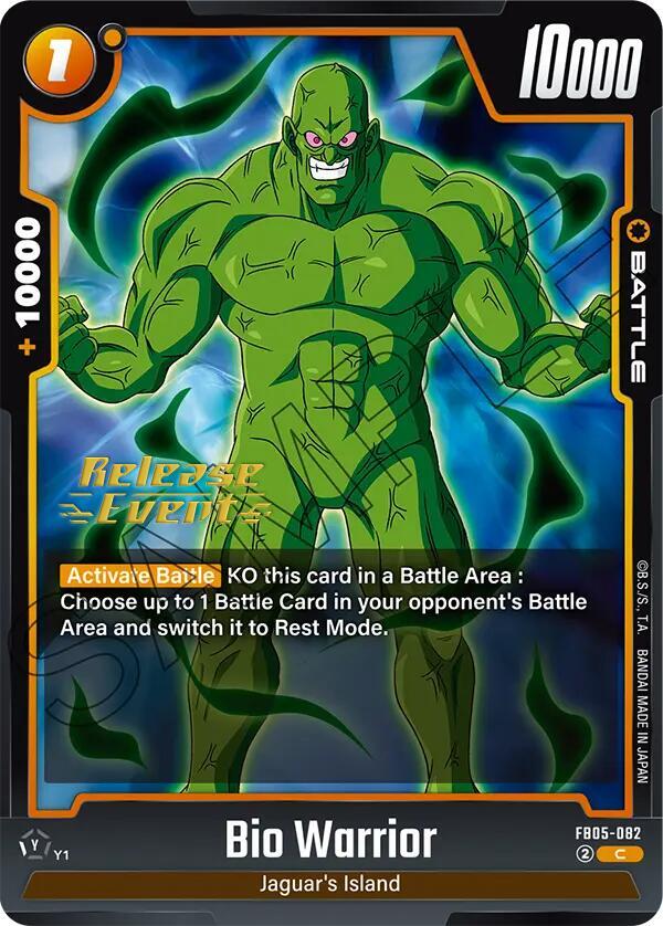 Bio Warrior FB05-082 card from New Adventure Release Event Cards