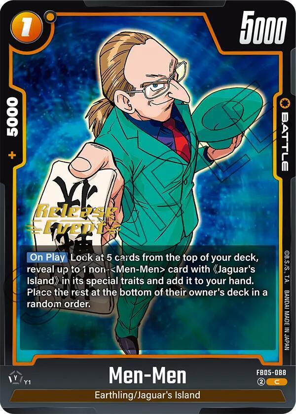 Men-Men FB05-088 card from New Adventure Release Event Cards