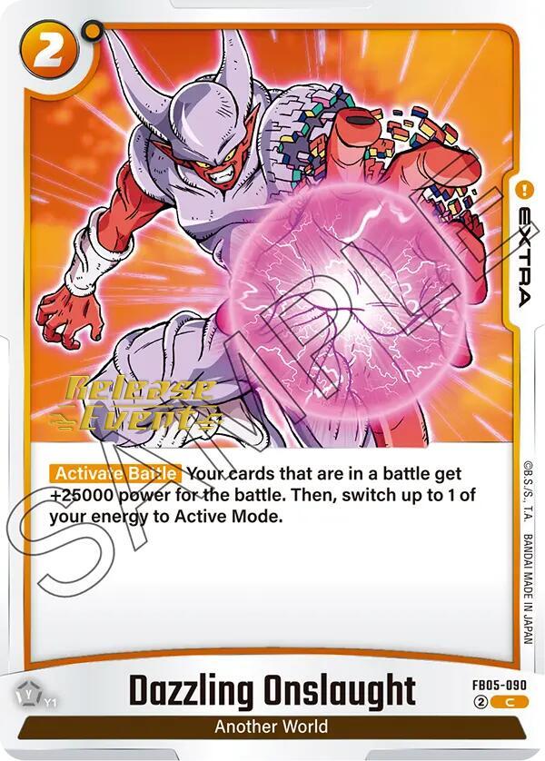 Dazzling Onslaught FB05-090 card from New Adventure Release Event Cards
