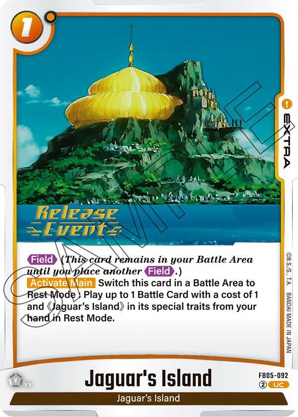 Jaguar's Island FB05-092 card from New Adventure Release Event Cards