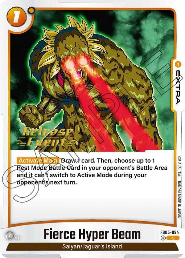 Fierce Hyper Beam FB05-094 card from New Adventure Release Event Cards