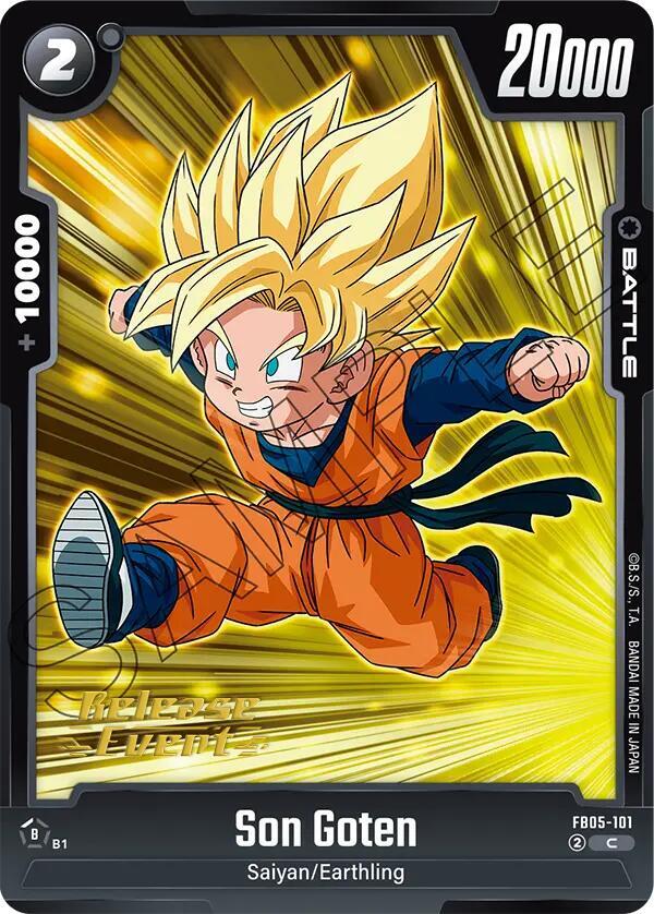 Son Goten FB05-101 card from New Adventure Release Event Cards