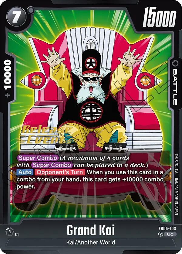 Grand Kai FB05-103 card from New Adventure Release Event Cards
