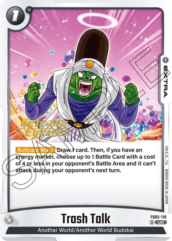 Trash Talk FB05-118 card from New Adventure Release Event Cards