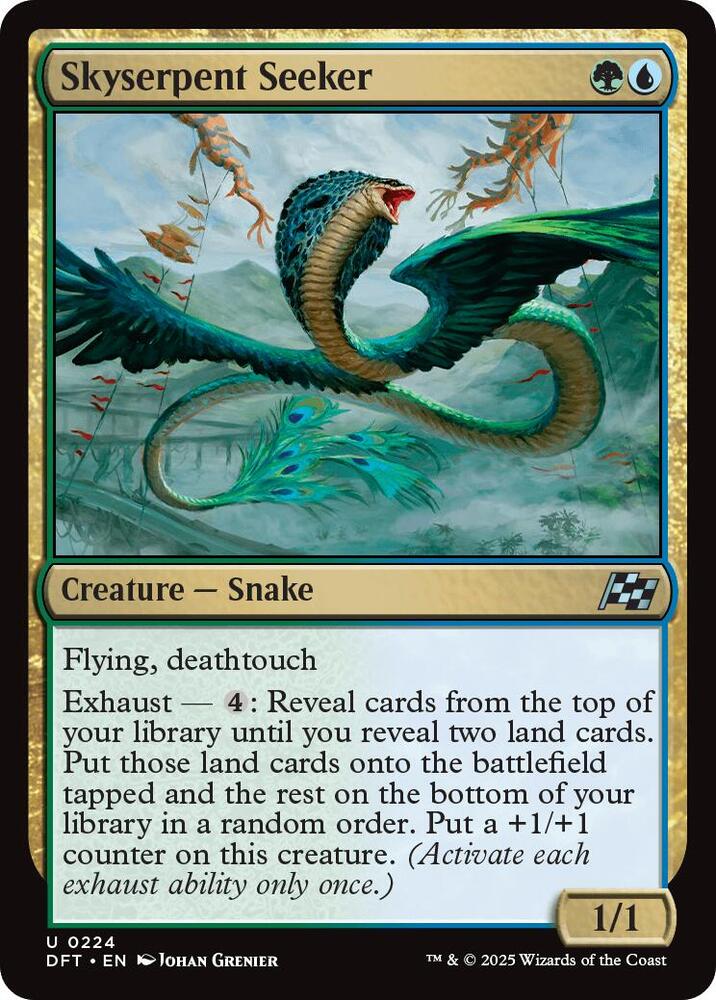 Skyserpent Seeker 224 card from Aetherdrift